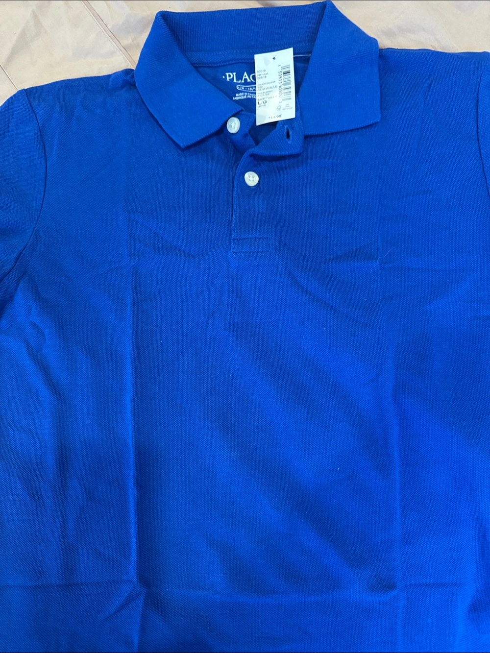 Place Men's Royal Blue Short-Sleeve Polo